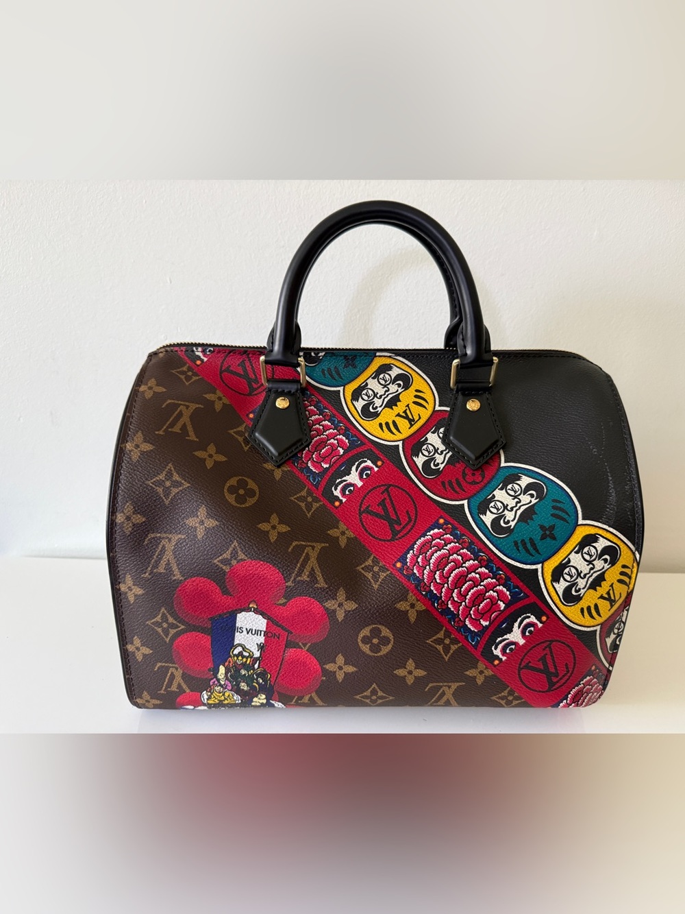 LOUIS VUITTON Monogram Kabuki Speedy 30 Bag Handbag